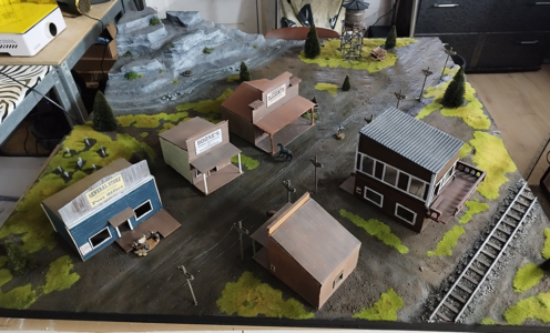 Une Table de Jeu Western